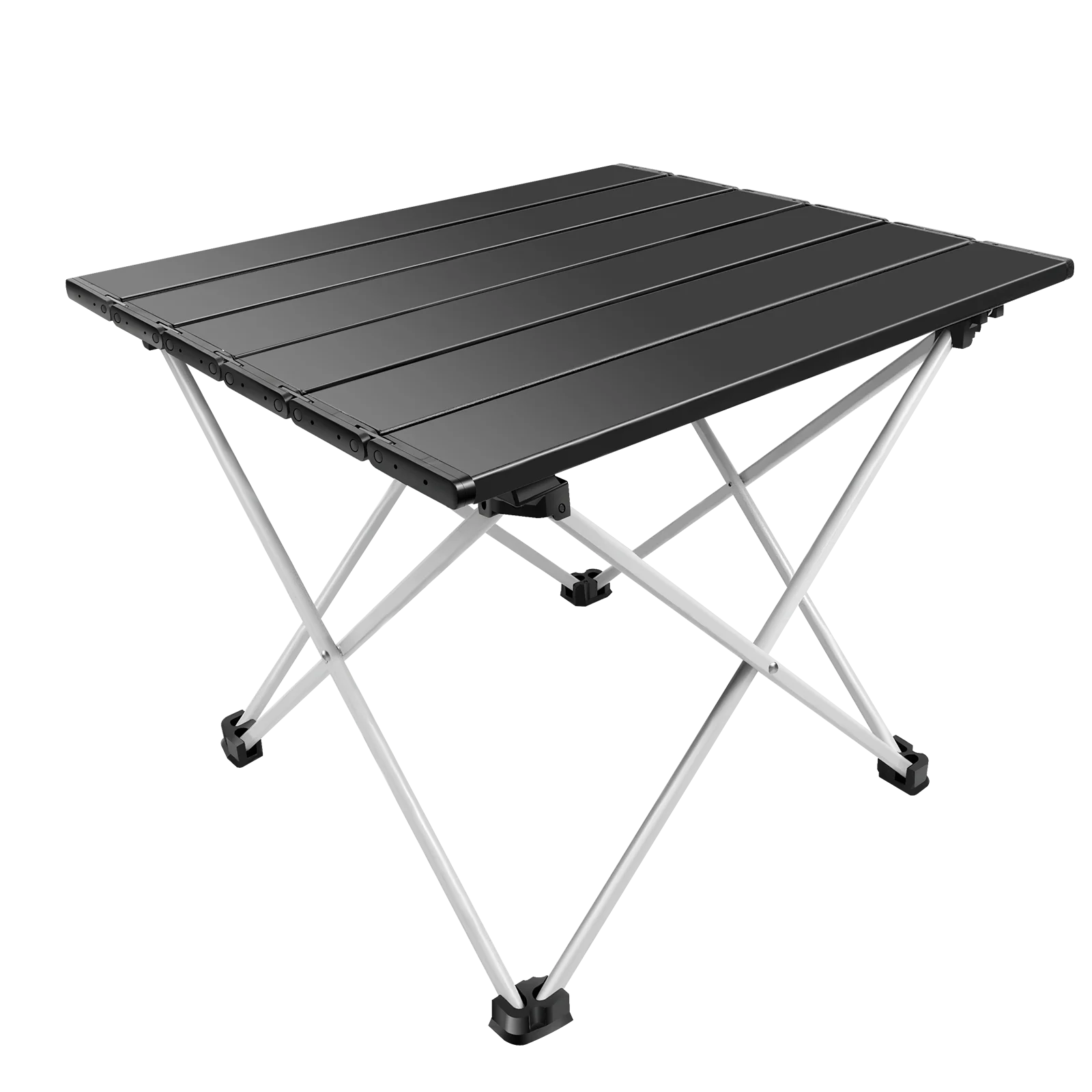 Klapptisch, tragbarer Klapptisch – Tischplatte aus Aluminiumlegierung, wasserdicht und rostfrei, werkzeuglose Montage, dreieckige stabile Struktur, für Camping/Picknick/Angeln