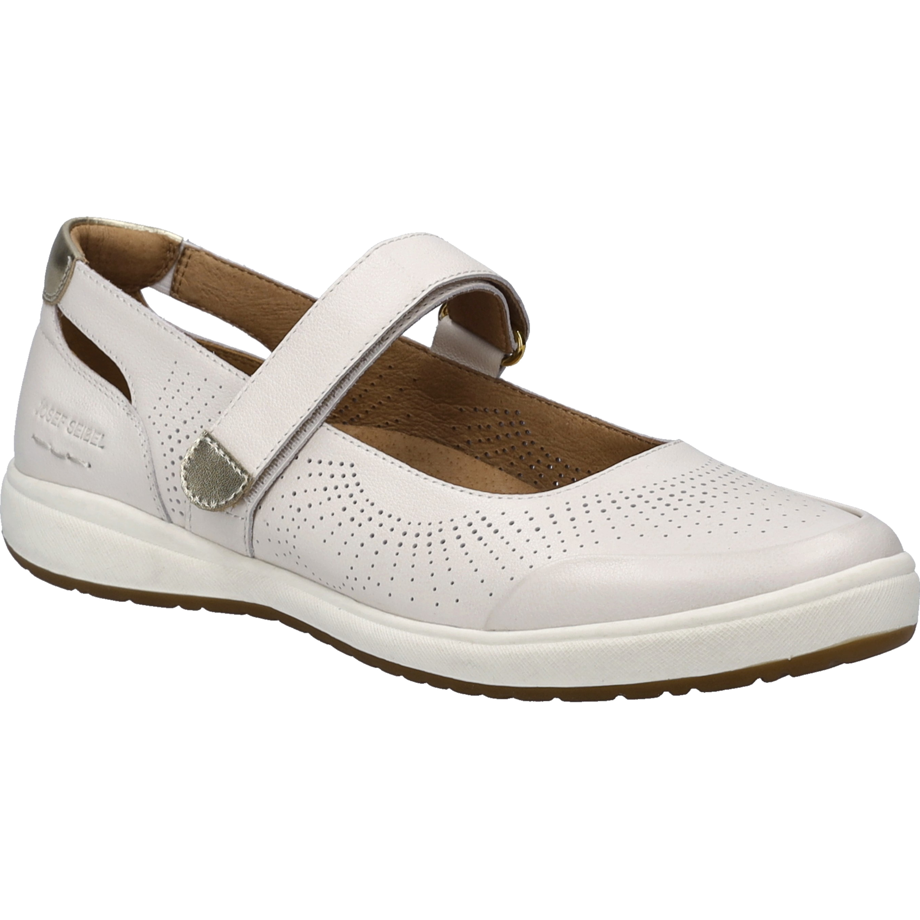JOSEF SEIBEL Damen Halbschuh Caren 68 in weiss-gold