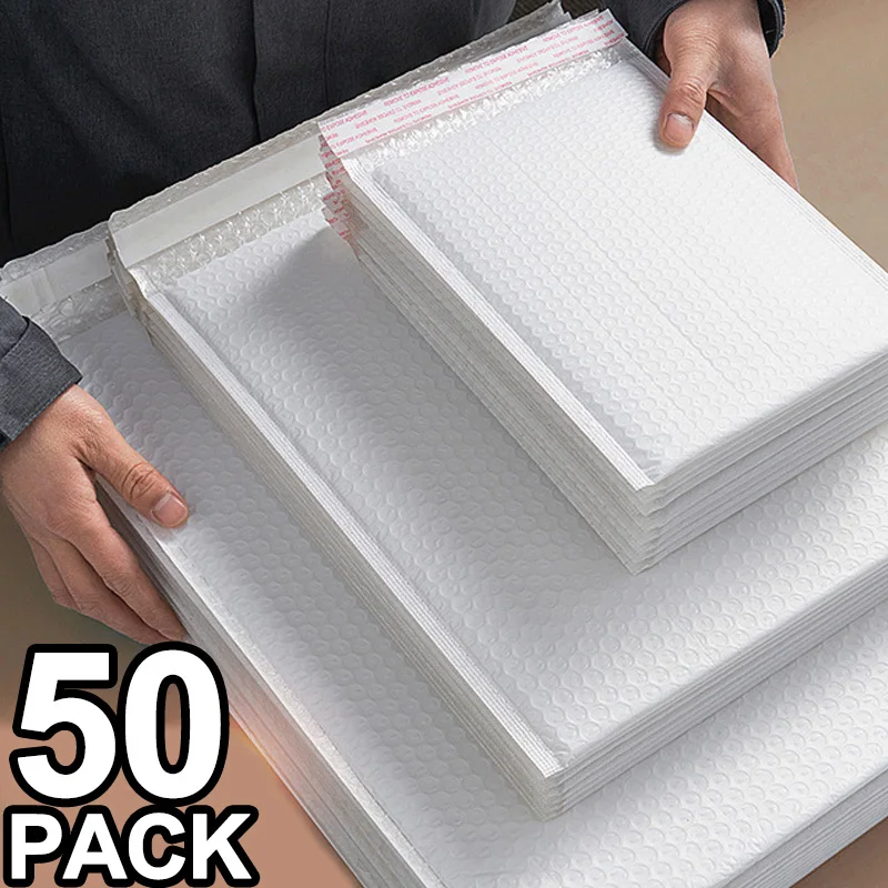 Luftpolsterumschläge im Großhandel, weiß, gepolsterter Umschlag für Verpackungen, Versand, Geschenke, selbstklebende Versandtaschen, Polsterung, Luftpolsterumschlag Image