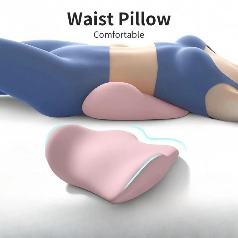 Büro-Lendenwirbelstützkissen, Schlaf-Lendenkissen, Büromöbel-Kissen, ergonomische, weiche, bequeme Memory-Baumwolle Image