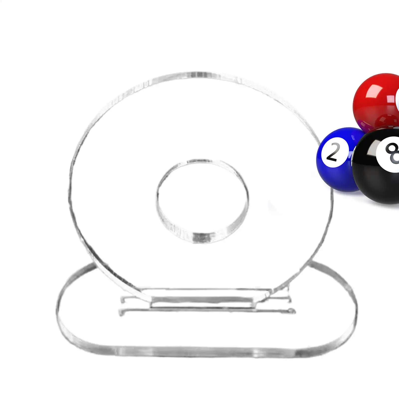 Billard-Queue-Trainer, tragbares Übungsgerät für Poolqueues, 5 Löcher, stabiler Pool-Queue-Präzisions- und Kontrolltrainer für Anfänger Image
