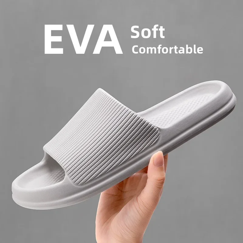 Neue Große Größe 47 48, Männer Hausschuhe Licht EVA Weiche Sohle Casual Reise Schuhe Hause Badezimmer Anti-Slip Flip-Flops Sommer Strand Sandalen