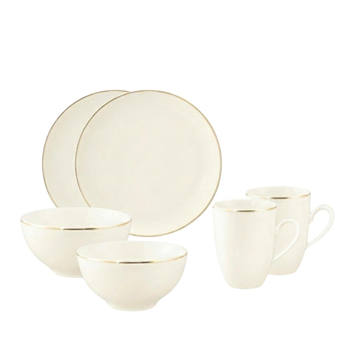 Seltmann Weiden Savona Frühstücks-Set 6-teilig Goldlinie Image