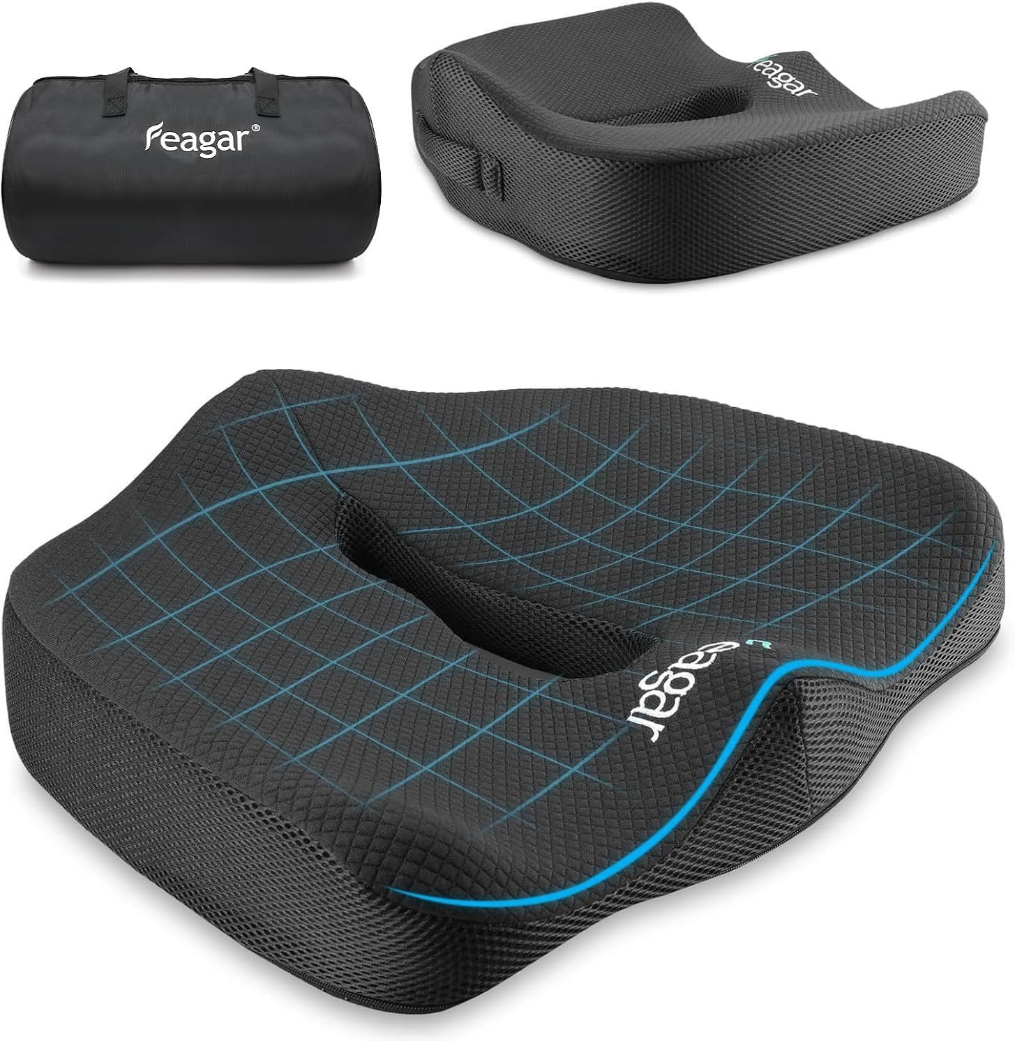 Feagar cuscino per seduta – ortopedico in memory foam 1 St