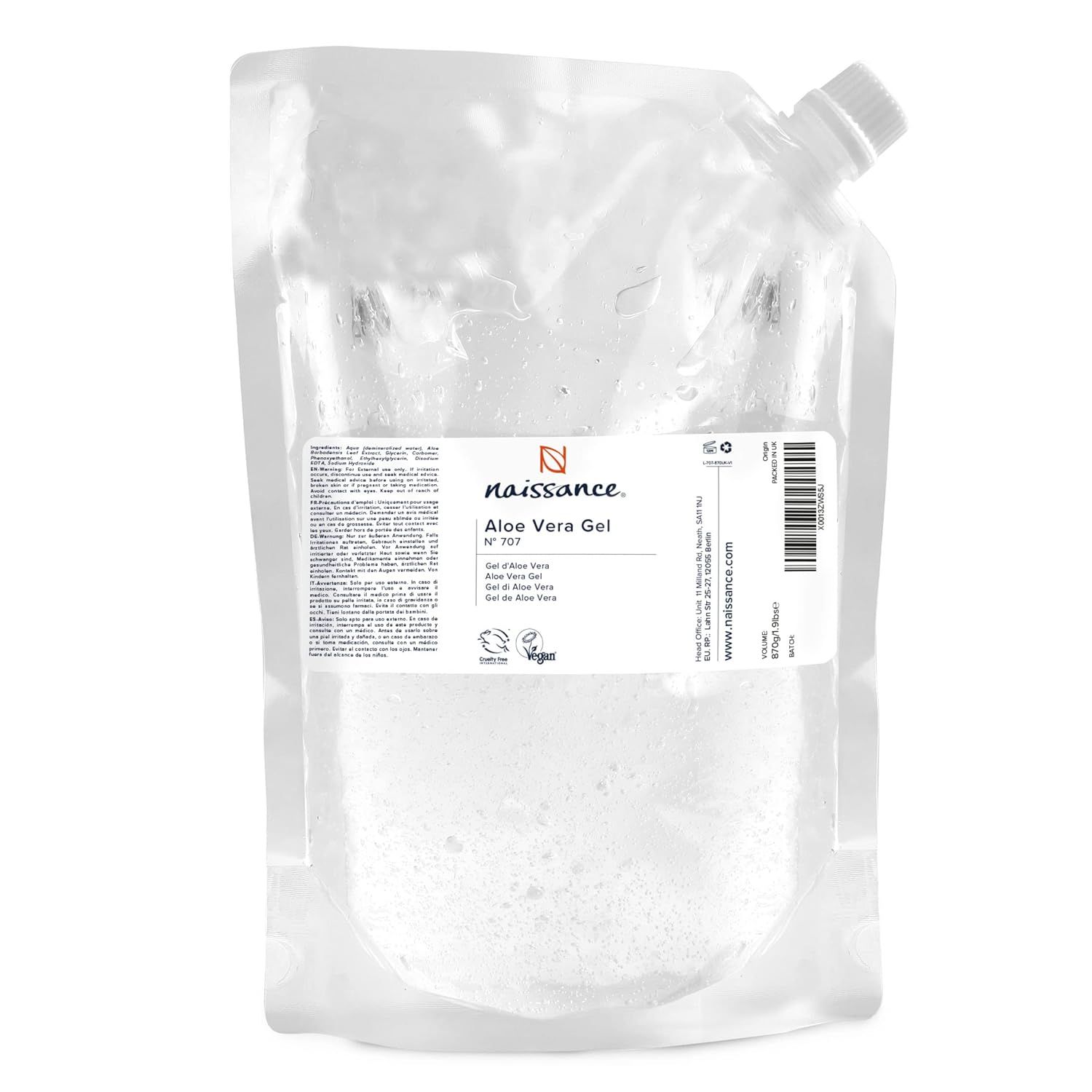 Naissance Gel di Aloe Vera 870 g