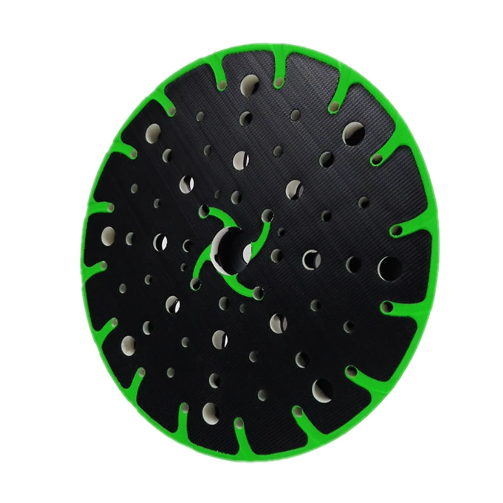 6-Zoll-Schleifpad mit mehreren Löchern, staubfrei, Schleifer-Stützteller, Hakenschlaufe, Schleifmittel zum Polieren und Schleifen von Schleifscheiben Image