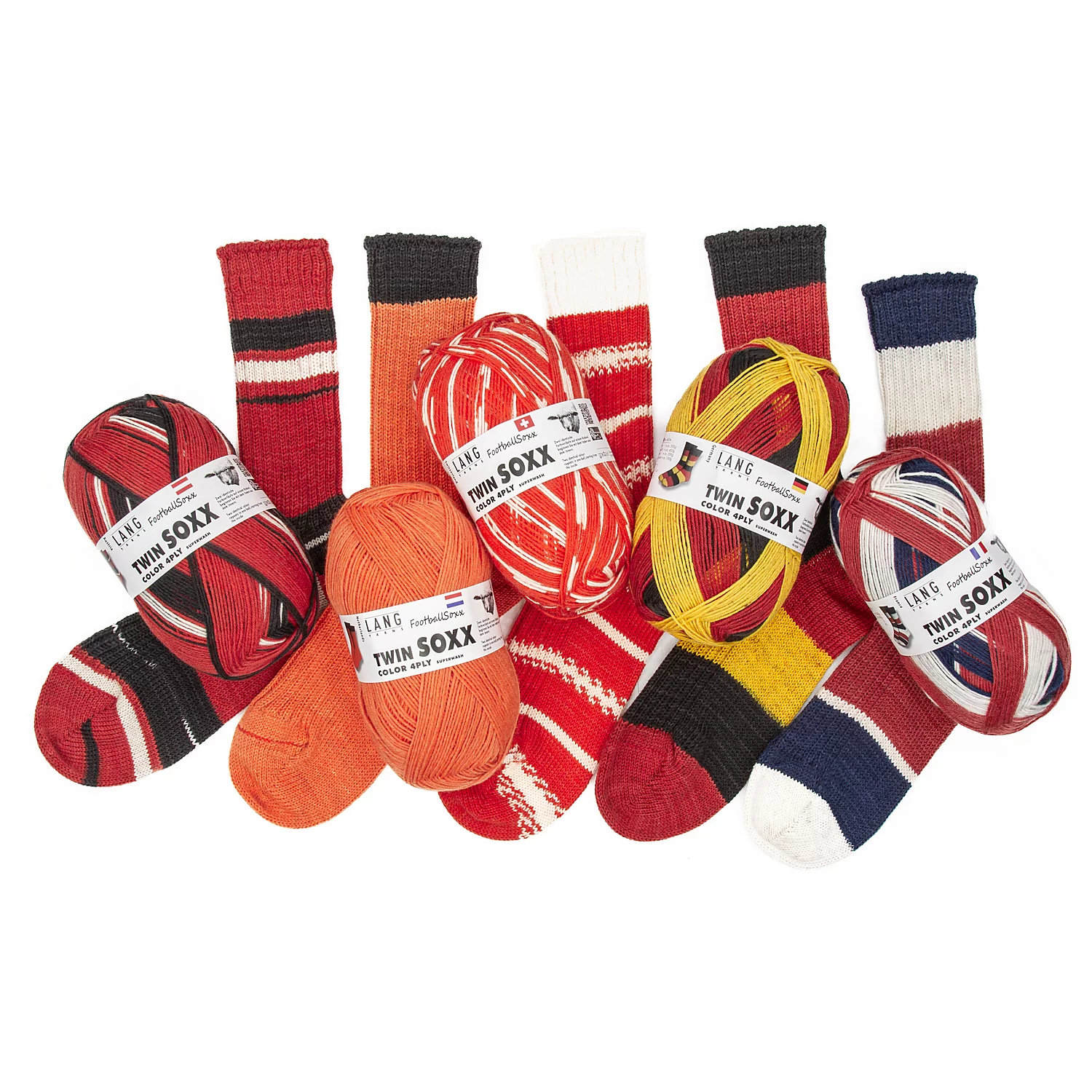 Lang Yarns Laine à chaussette Twin Soxx "footballSoxx