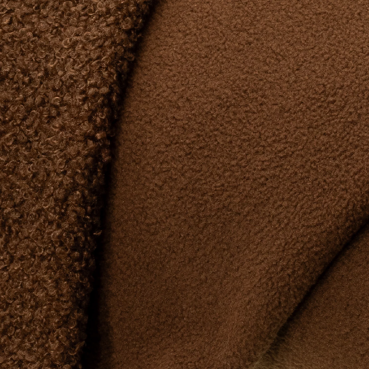 Doubleface-Teddy-Fleece, braun