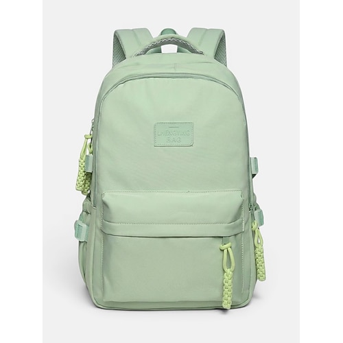 Zaino da donna in poliestere, borsa scolastica capiente con spallacci regolabili per ragazze delle scuole medie, ideale per il ritorno a scuola, i viaggi e gli sport all'aria aperta.