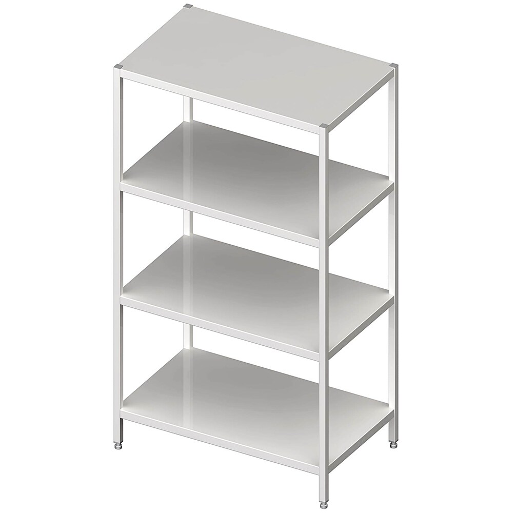 Stalgast Edelstahl Regal mit glatten Böden, 1000x400x1800 mm, verschweißt Image