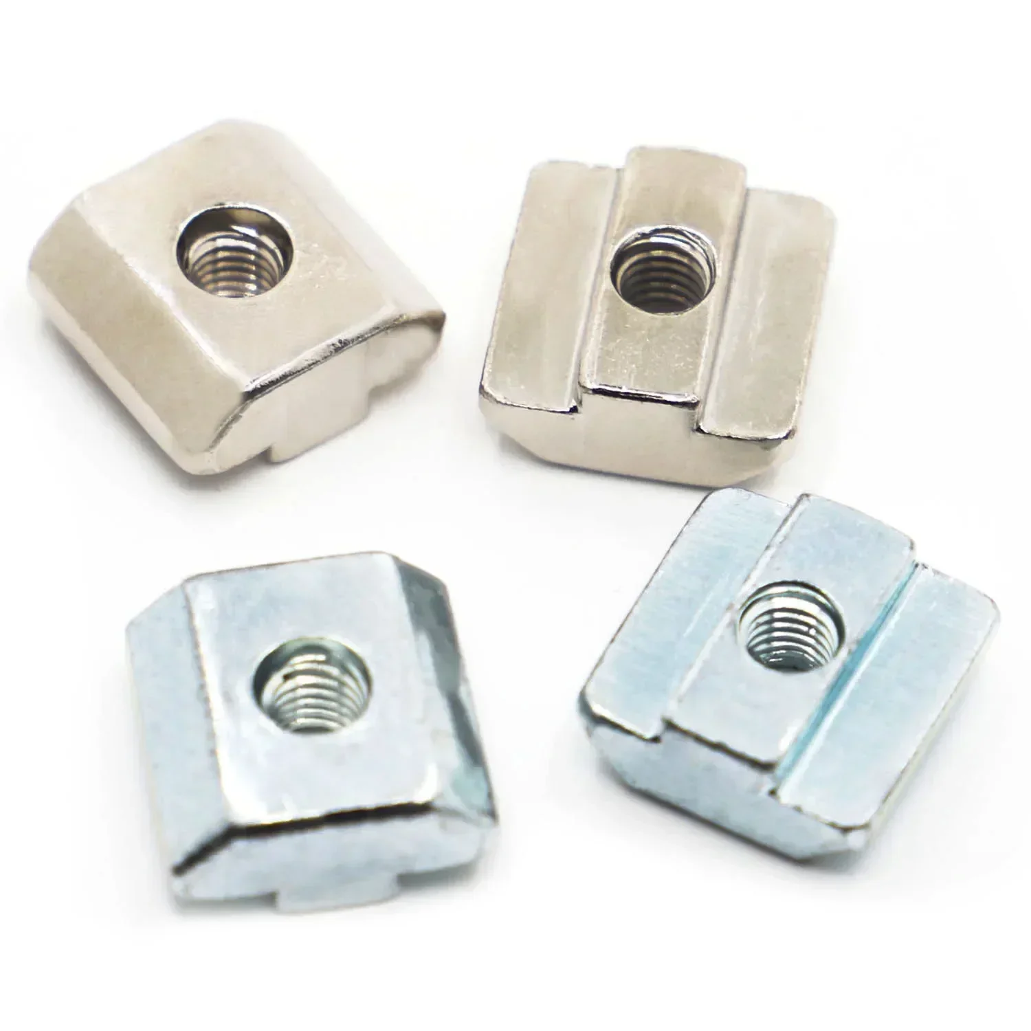 10 Stück M3 M4 M5 M6 M8 M10 T-Block Vierkantmuttern T-Schienen-Gleithammermutter für Befestigungselemente Aluminiumprofil 2020 3030 4040 4545 Image