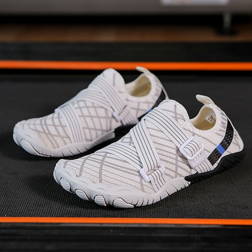 Orangefarbene, schnelltrocknende Herren-Wasserschuhe, leichte Barfuß-Sneaker, atmungsaktive, rutschfeste Outdoor-Schuhe für Wasseraktivitäten, Schwimmen, Strandspaziergänge, Flusswanderungen und Urlaubsreisen Image