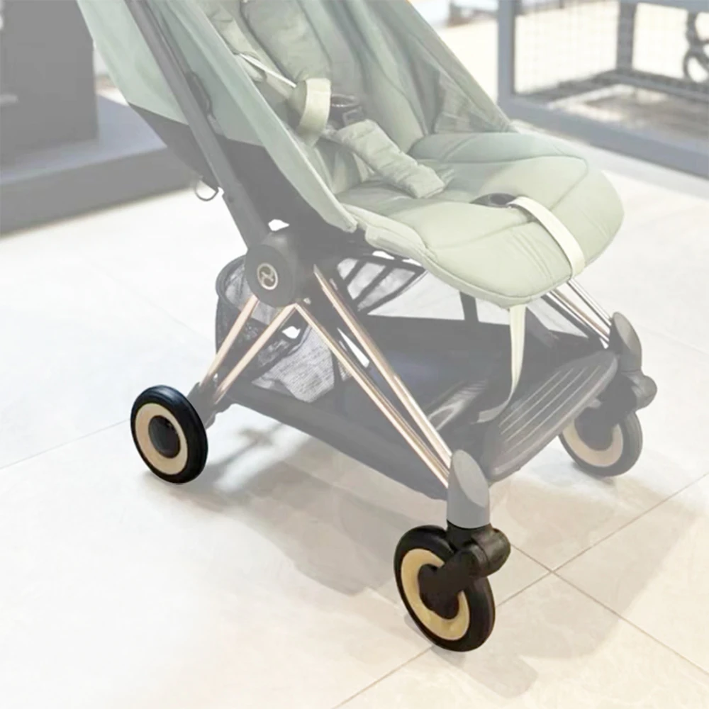 Kinderwagenrad für Cybex Coya Buggy Wheel vorne oder hinten, eine roségoldene Farbe, direktes Baby-Ersatzzubehör Image