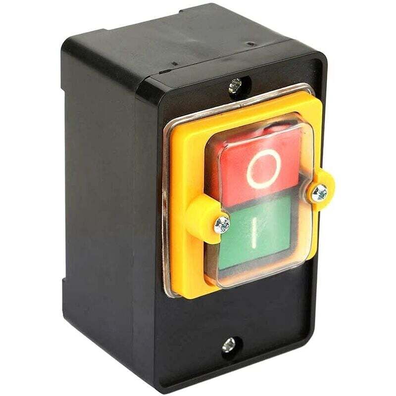 Interruttore A Pulsante Interruttore Di Avvio/arresto Motore Ac220v/380v 10a Pulsante Di Accensione/spegnimento Impermeabile Due Pulsanti Con Supporto Per Contenitore Per La Polvere