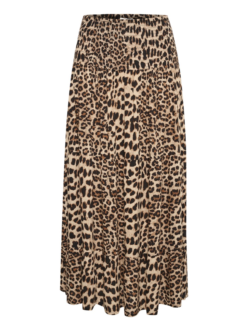 Kaffe Rock KAmaxi Elastische Taille Damen braun, M/L