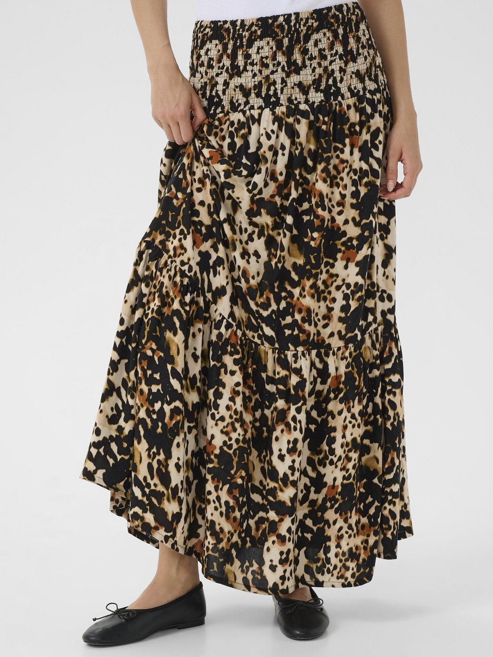 Kaffe Rock KAmaxi Elastische Taille Damen mehrfarbig, M/L