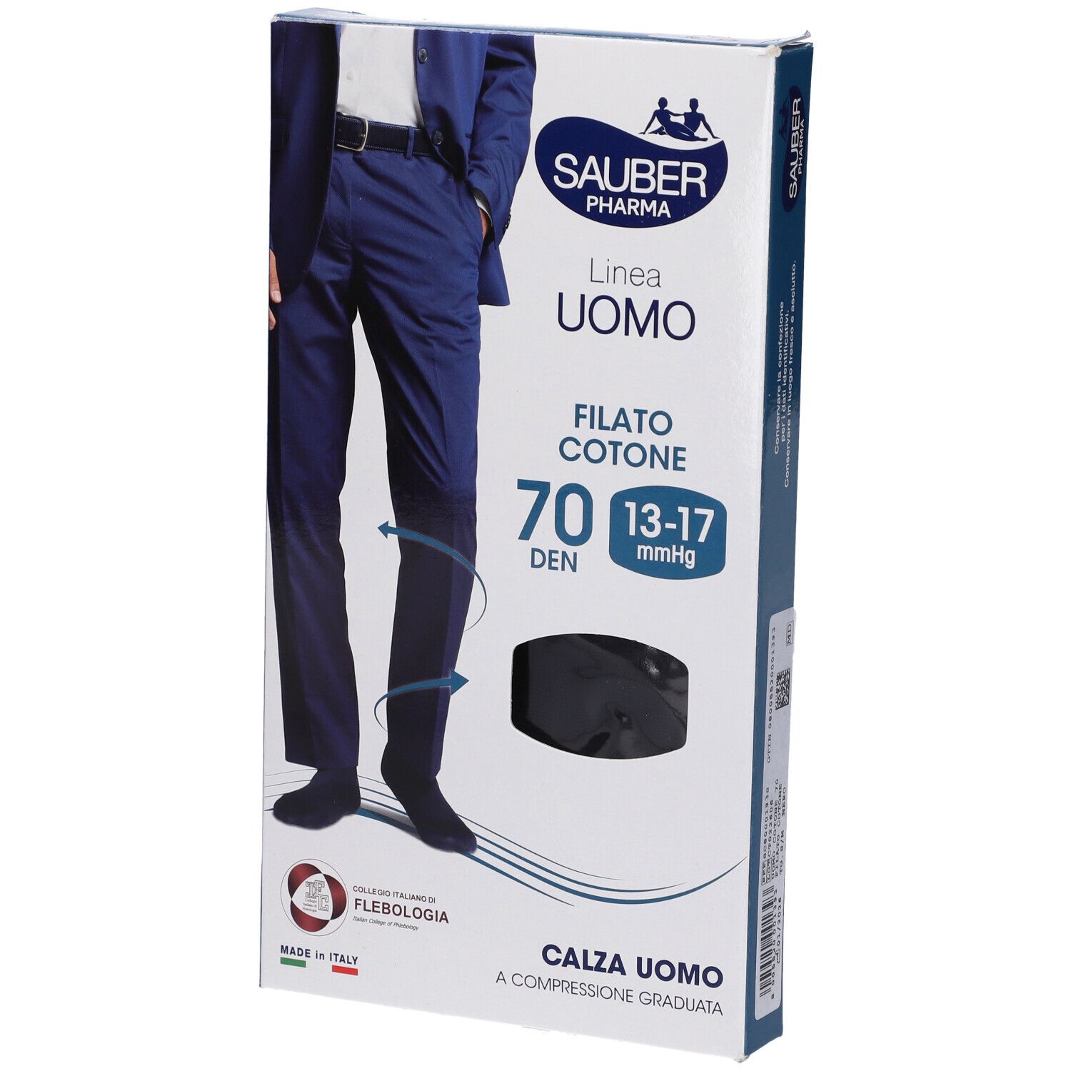Calza Uomo Cotone 70 Denari Media Nero Altro