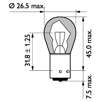 PHILIPS Glühlampe 13496mlcp Kugellampe für Volvo MAN Iveco TATA RENAULT TRUCKS Ford Mercedes Image