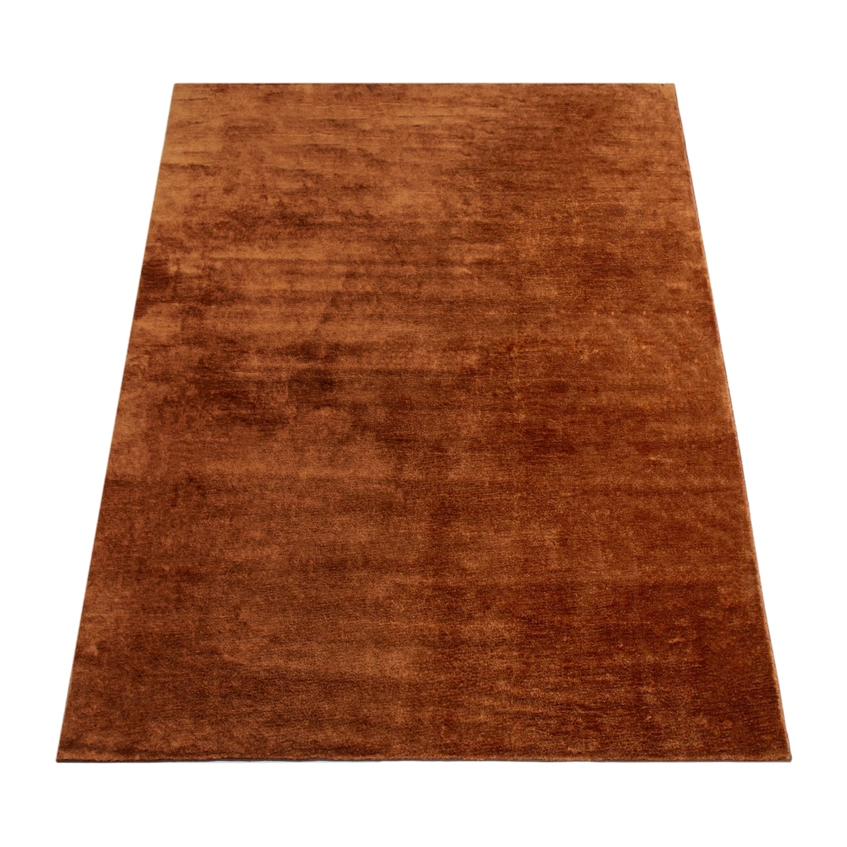 KADIMA DESIGN Teppich Kurzflor waschbar Unifarben Wohnzimmer schmutzabweisend Kupfer Läufer 60x100 | 100% Polyester | Florhöhe: 10 mm | pflegeleicht Image