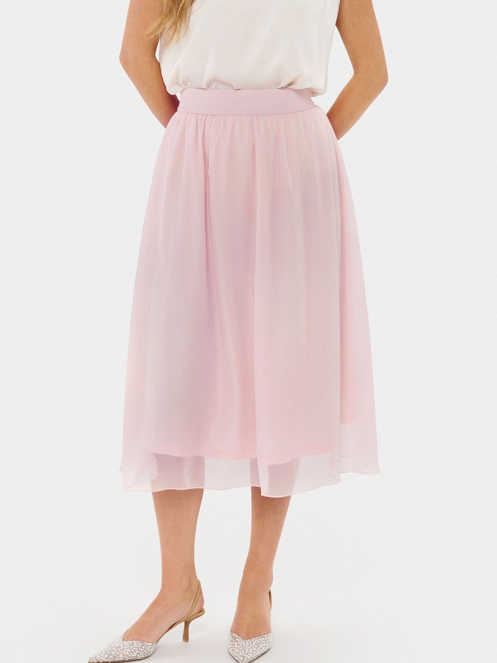 Saint Tropez Rock CoralSZ Elastische Taille Damen rosa, M