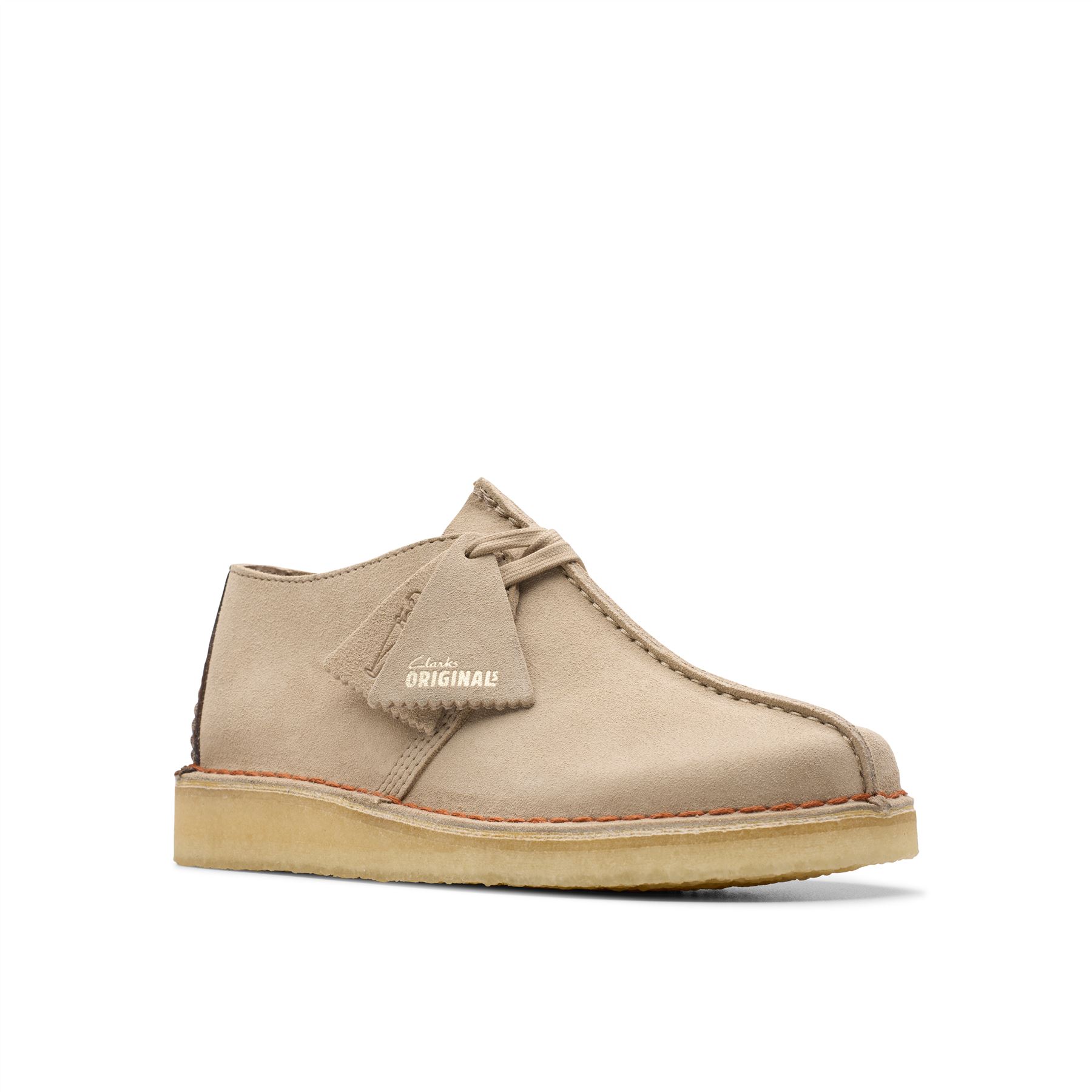 Clarks Originals Desert Trek Wildleder Herren Schnürschuhe In Beige