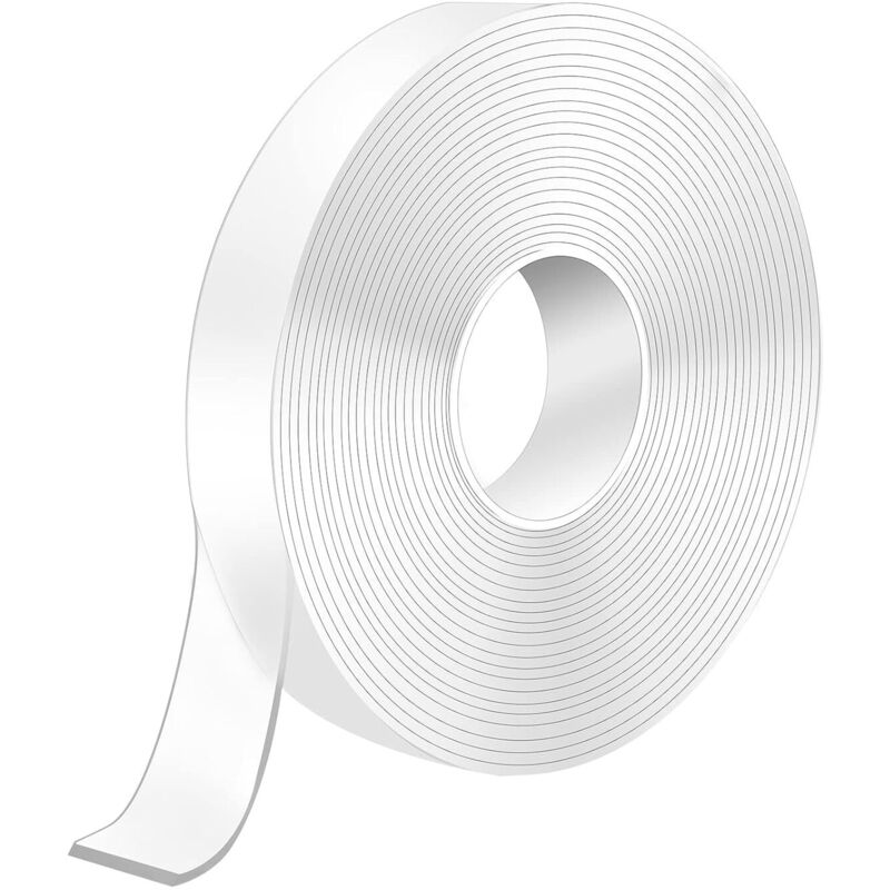 Nastro Biadesivo Extra Forte 3m, 3m X 3cm X 1mm Nastro Biadesivo Trasparente Lavabile, Nastro Biadesivo Riutilizzabile Per Appendere Quadri