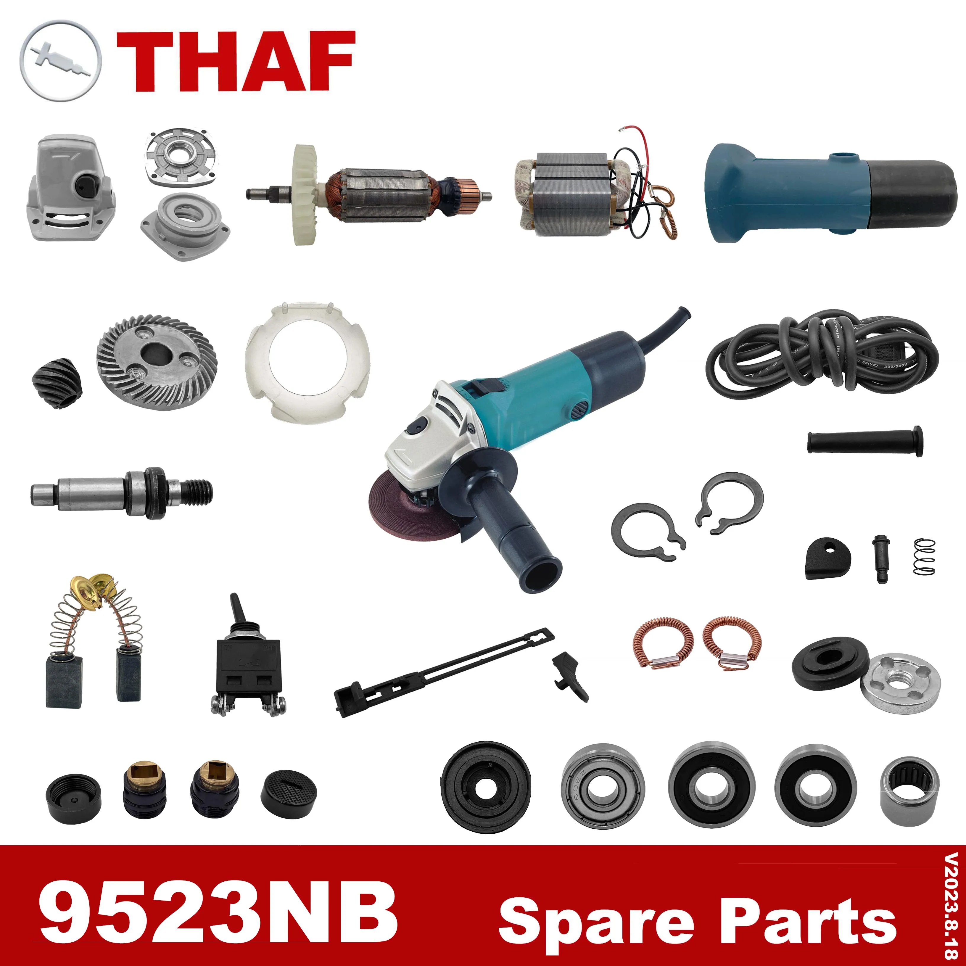 Ersatzteile Zubehör für Makita Winkelschleifer 9523 9523NB 9524NB 9525NB Image