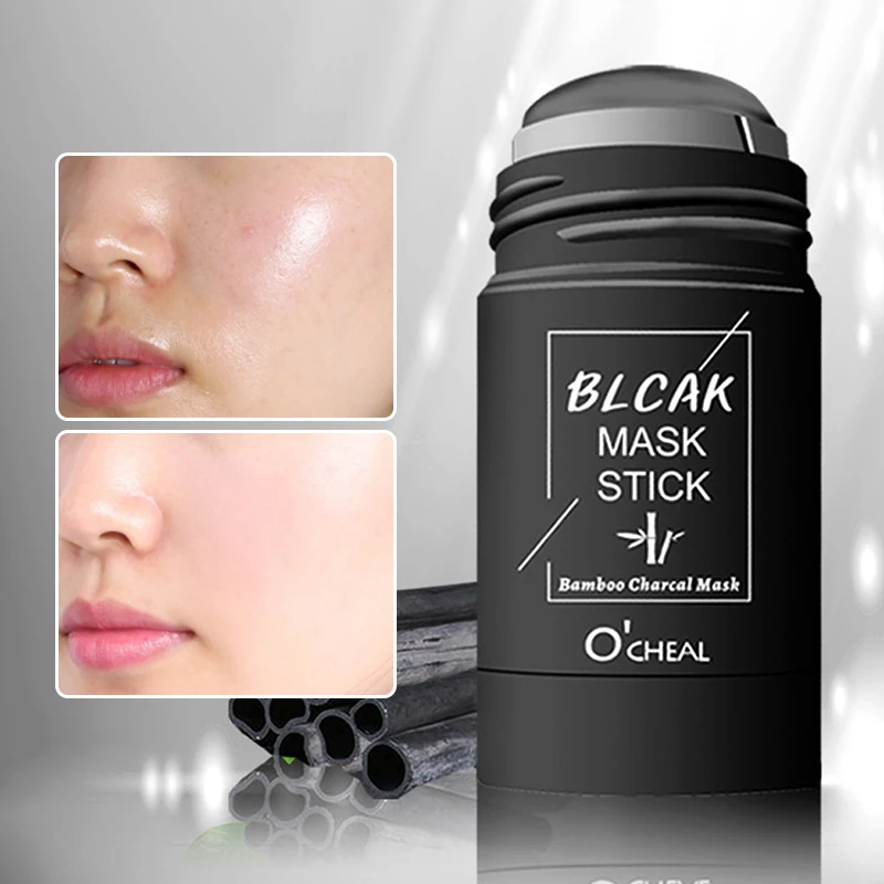 Feste Gesichtsmaske Stick Green Tea Honey Peach Cleaning Pore Moisturizing Long Charcoal Aubergine Mud Film Image