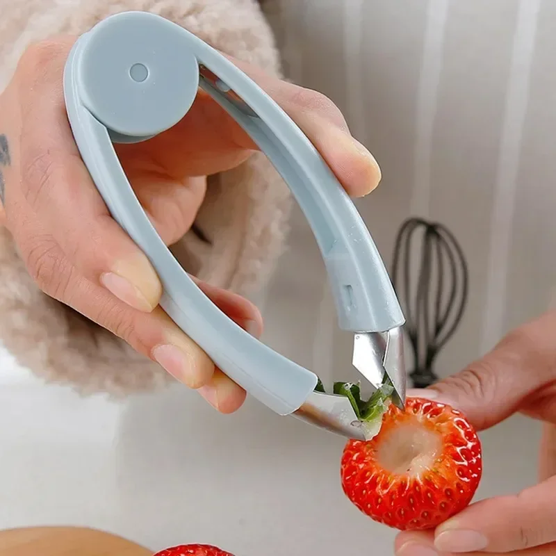 Küche Edelstahl Ananas Auge Corer Obst Gemüse Messer Stiel Entferner Clip Erdbeere Huller Schäler Pinzette Gadgets