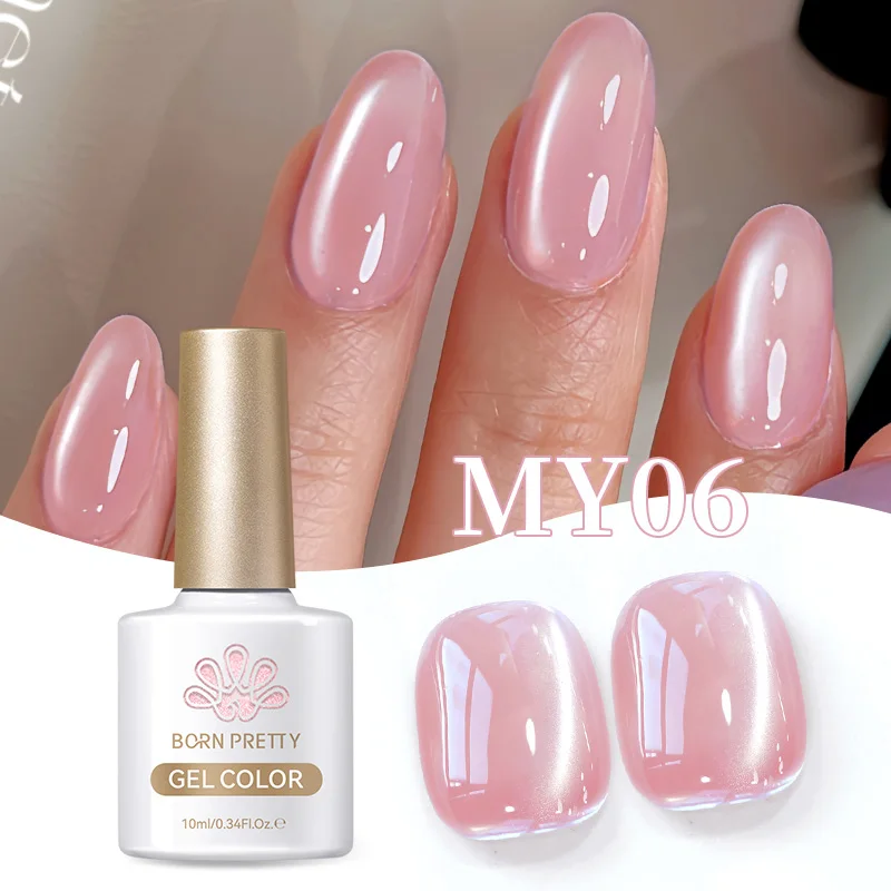 BORN PRETTY 10 ml Water Light Cat Magnetic Gel Ultra Shine Glitter Semi Permanent Soak Off UV Gel Nail Art Lack Maniküre Image