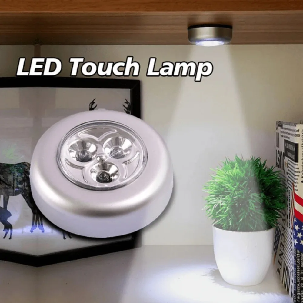 1-5 Stücke 3 LED Nachtlicht Touch Control Unter Schrank Licht Drahtlose Wand Lampe Touch Schalter Nachttischlampe batteriebetriebene Schlafzimmer