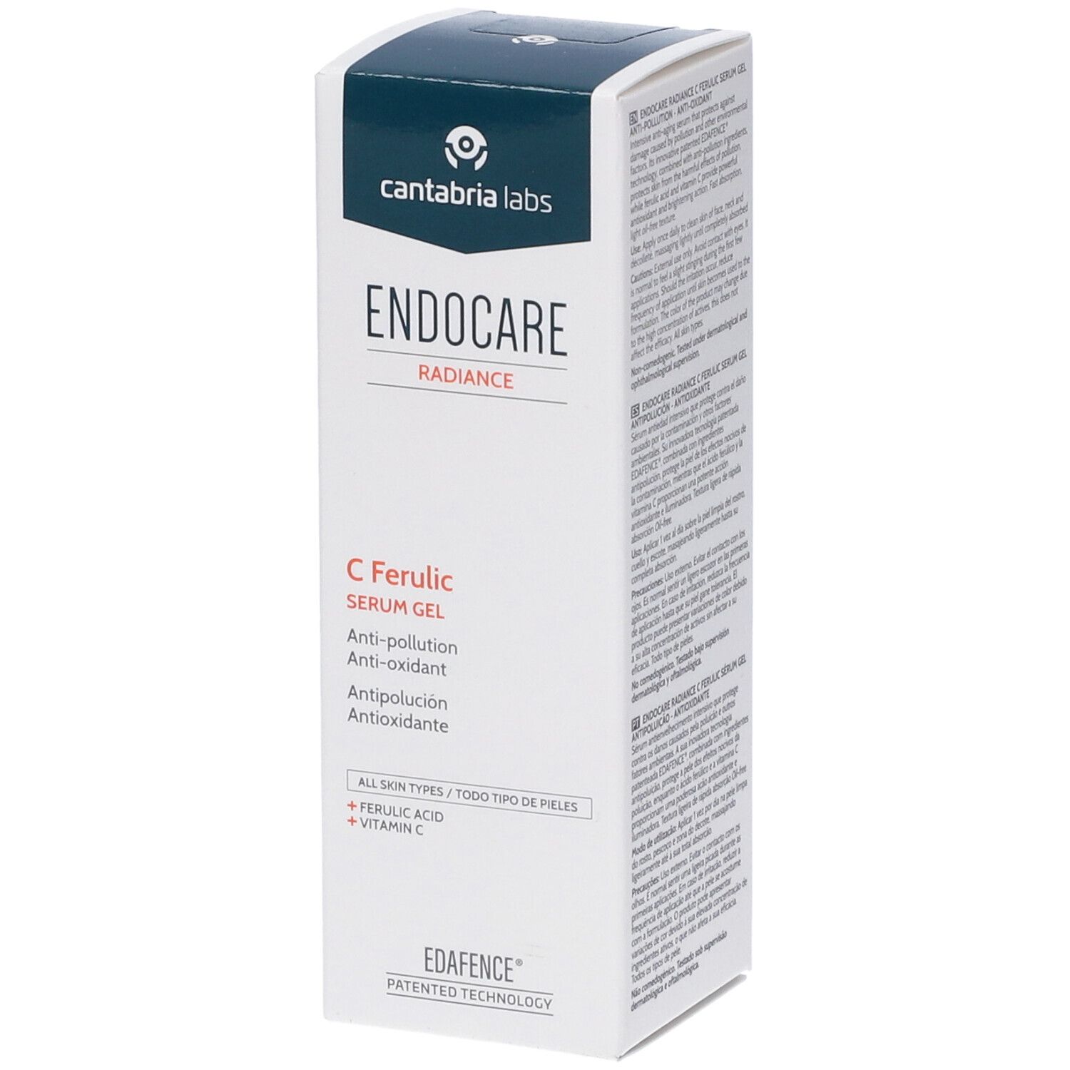 Endocare Radiance C Ferulic Serum Gel 30 ml Siero