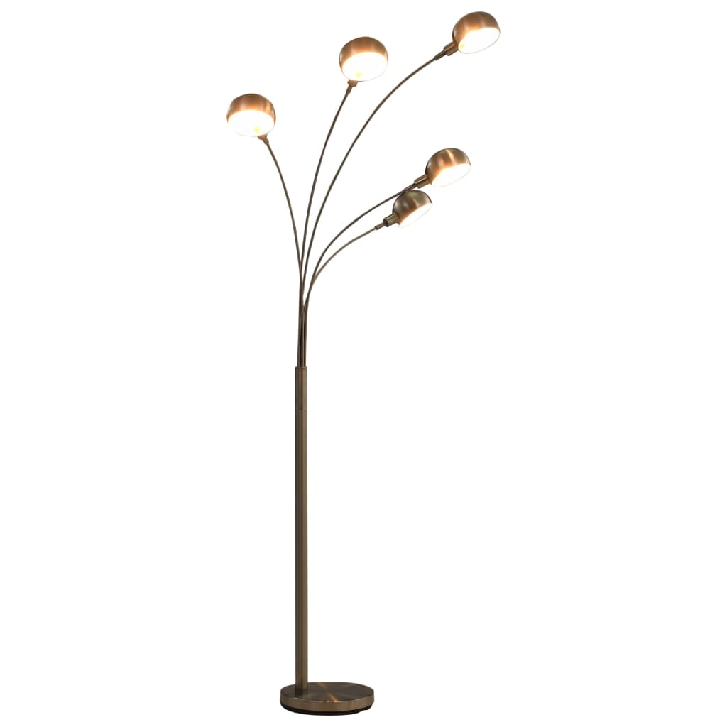 vidaXL Stehlampe 200 cm 5 x E14 Silbern Image