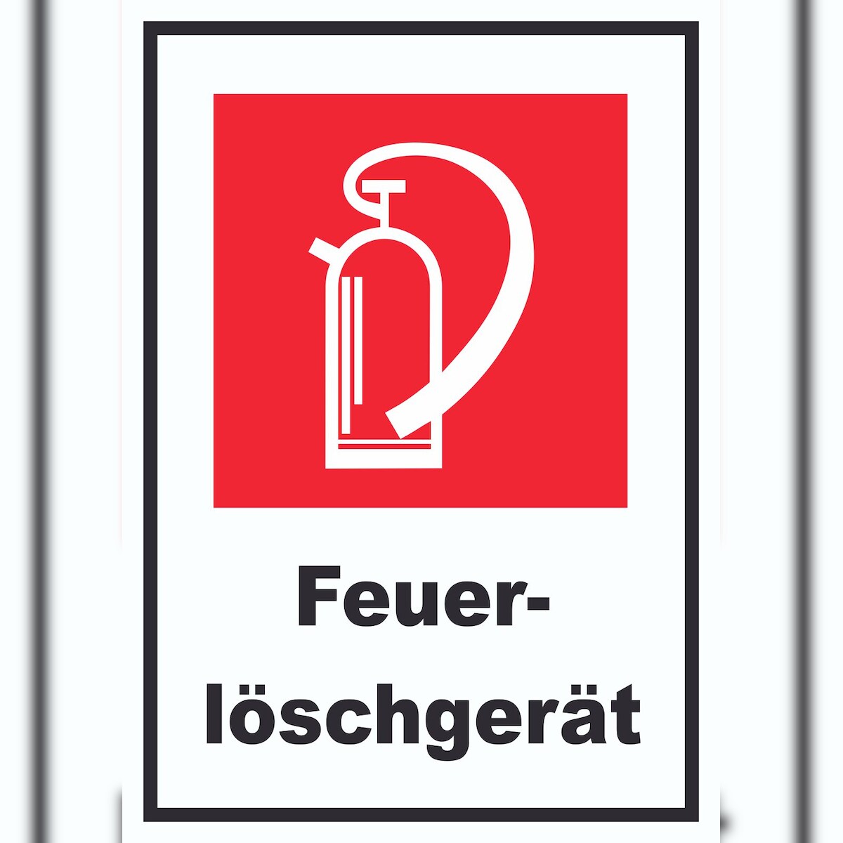 HB-Druck Feuerlöschgerät Schild A2 Rückseite selbstklebend Image