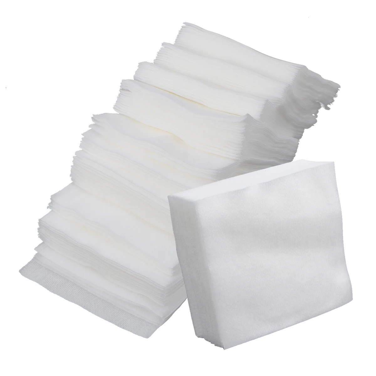 100 Stück 200 Stück Vlies-Mullschwamm zur Wundversorgung, Erste-Hilfe-Zubehör, sterile Mullunterlage, gefaltet, Größe 10 x 10 cm, 20 x 20 cm