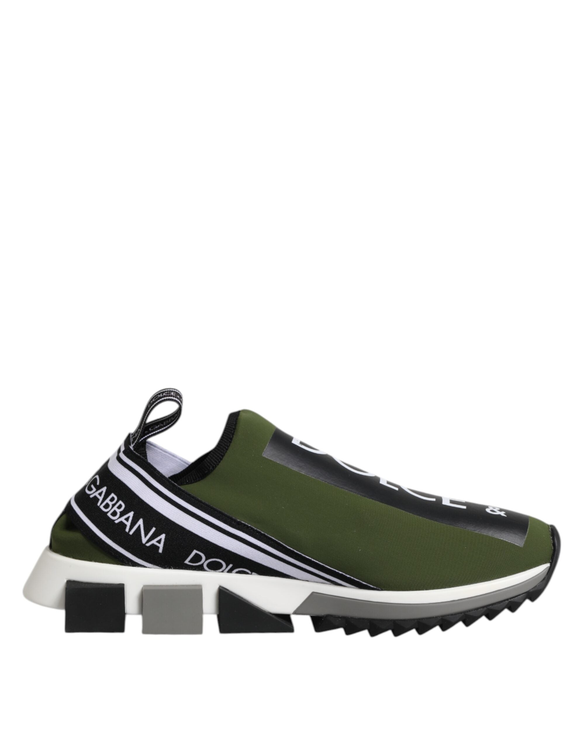 Dolce & Gabbana Grünes Logo Niedrigschnitt Sorrento Herren Sneaker Schuhe