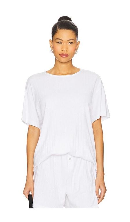 Pointelle Oversized Tee