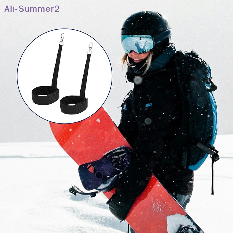 {Summer2} {Summer2} 4-teilige elastische Skihandschuhhalter, Anti-Verlust-Handgelenkgurte für Outdoor-Snowboard, Ski, Bergsteigen, Sportgurte Image
