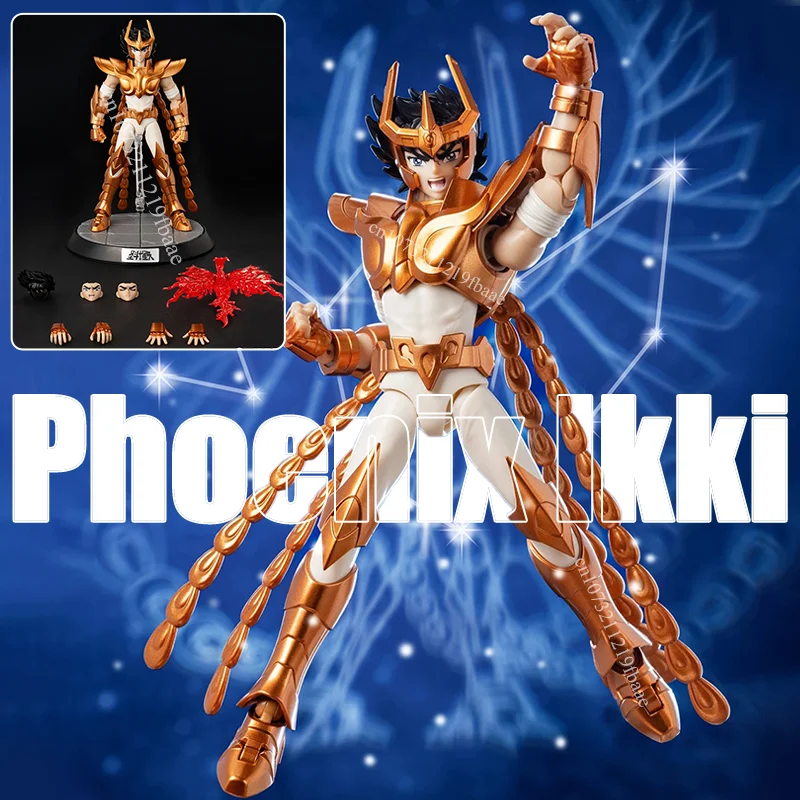 Auf Lager Original Blokees Saint Seiya Actionfigur Phoenix Ikki SAGA Spielzeug Goldener Heiliger Champion-Klasse Bausatz Geschenke Image