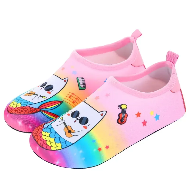 Kinder Schnell Trocknende Strand Schuhe Licht Kinder Wasser Schuhe Non-slip Aqua Schuh Jungen Mädchen Weiche Surfen Schwimmen Schuhe nette Cartoon