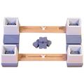 Aidapt Adjustable Height and Width Linked Bed Raiser for Single Bed (Eligible for VAT relief in the UK)