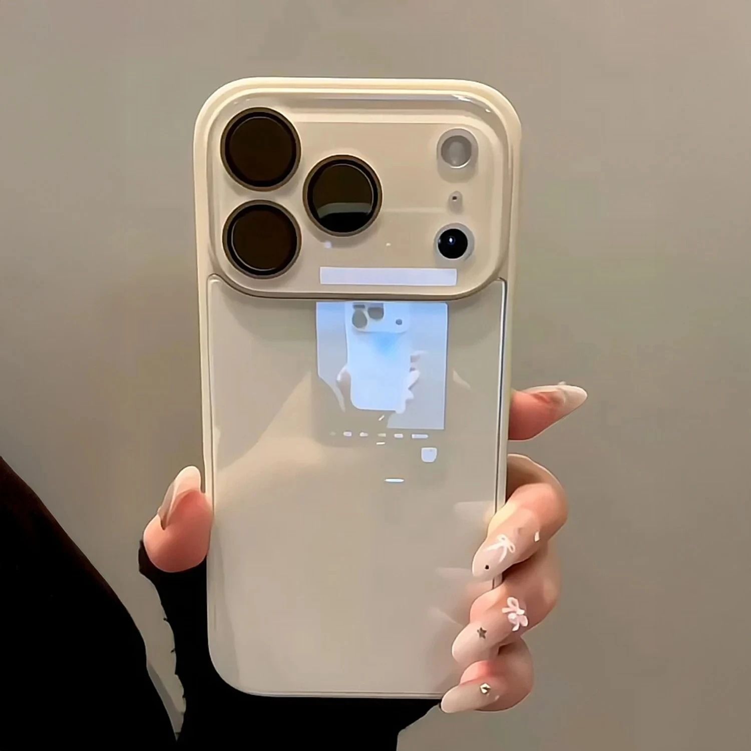 Luxury Candy Color Glass Case Tempered Protection & Shockproof Bumper High Yield Visual Interaction Hub light Blue iphone17 Pro Max