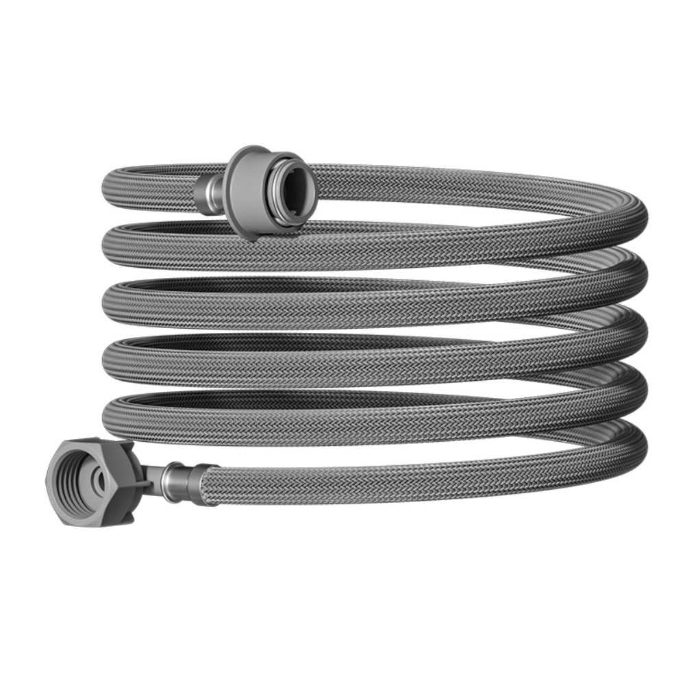 Flexible Washing Machine Hose Extension Bend Water Inlet Pipe Leakproof Connector 1 Meter