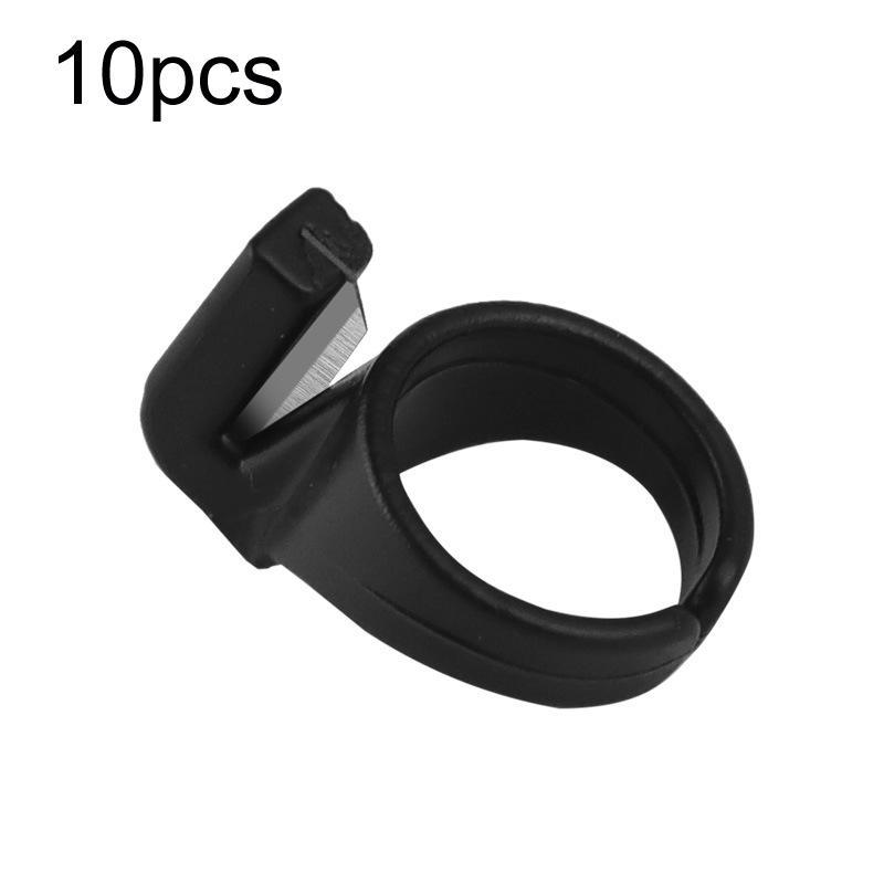 Thread Cutter Ring Finger Tool For Sewing & Embroidery Precision Cutting orange