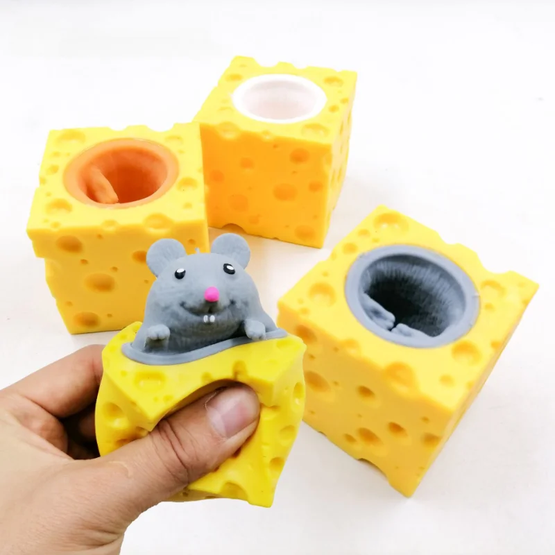 Pop Up Mouse Cheese Stress Relief Toy Fun Fidget Toy For Kids & Adults Pop Up Mouse Cheese Stress Relief Toy Fun Fidget Toy For Kids & Adults