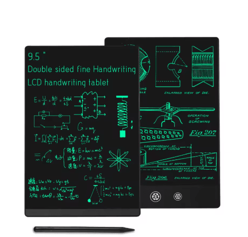 6.5 LCD Writing Tablet Magnetic Digital Sketch Pad For Notes, Drawing & Meetings 9.5inch Black