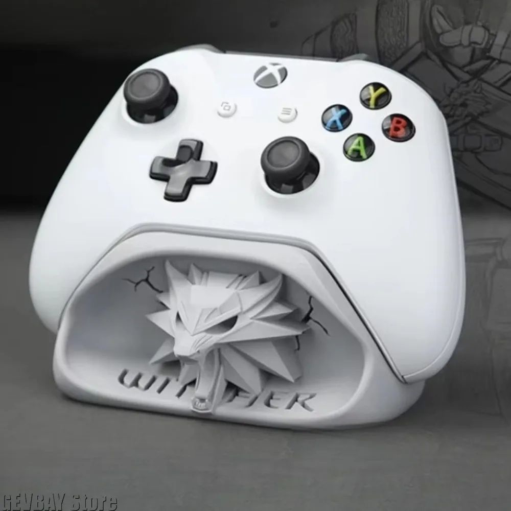 Wizard Wolf Head Controller Stand For Xbox silver