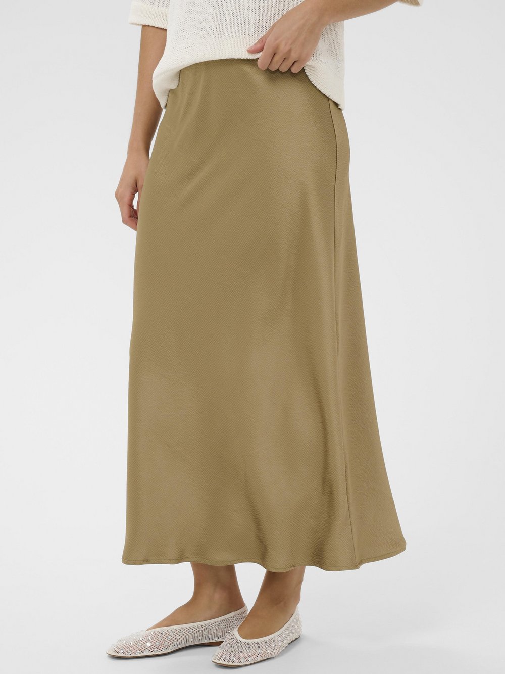 Kaffe Freizeitrock KALOTTE Elastische Taille Damen camel, 36