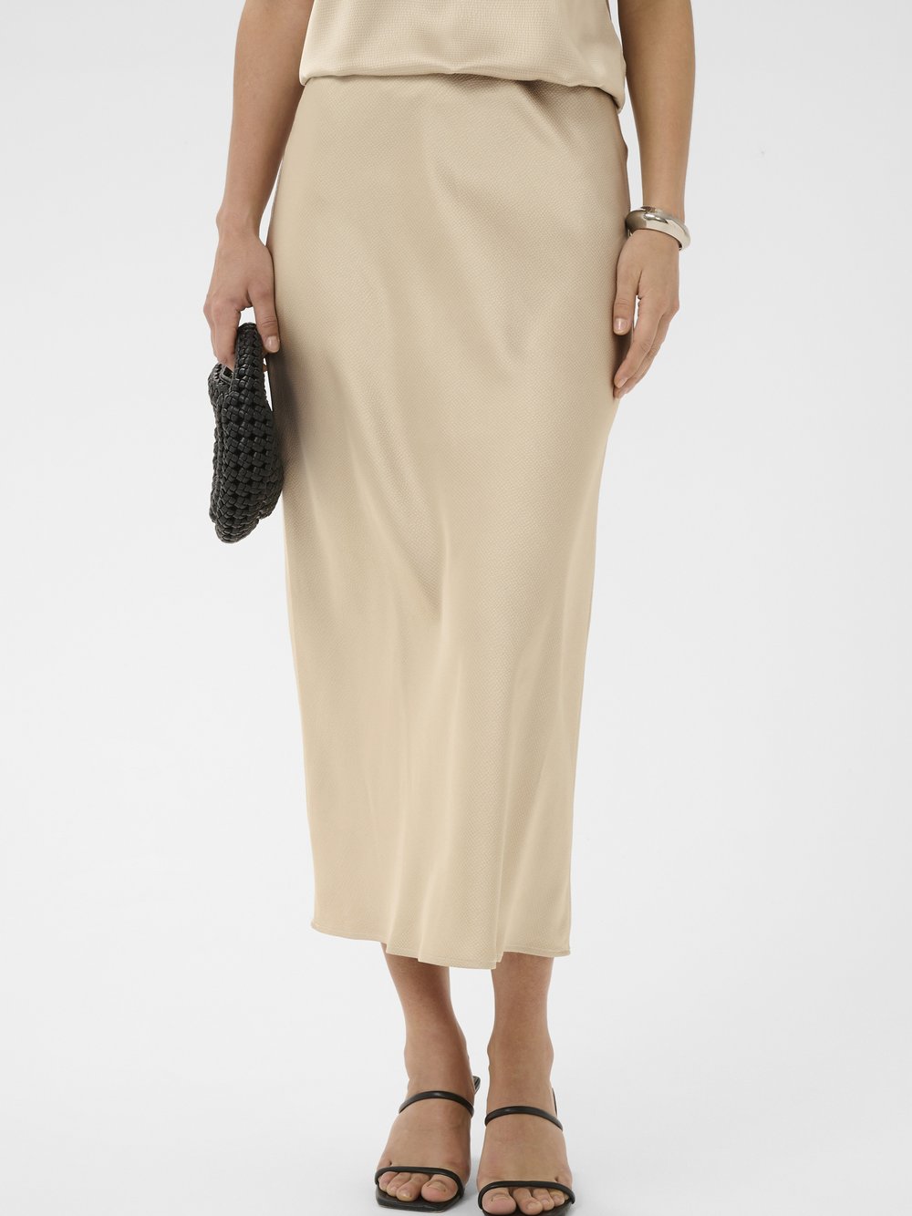 Kaffe Freizeitrock KALOTTE Elastische Taille Damen beige, 42