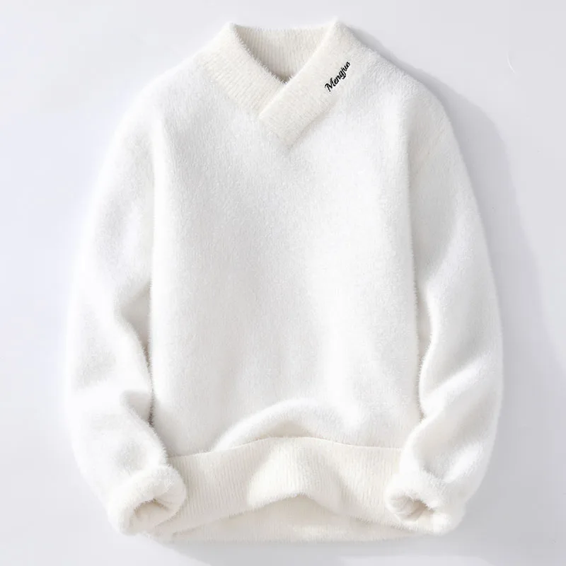 2026 Herbst/Winter Herren Casual V-Ausschnitt Pullover Neuer Stil Dicker Warmer Hochwertiger Herrenpullover Größen M-XXXL